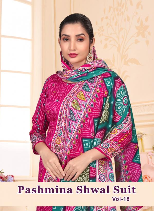 SAT Pashmina Shwal Suit Vol-18 – Dress Material